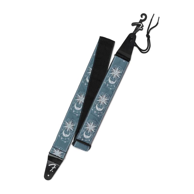 Fender American Vintage II Sun Strap with Adjustable Length and Woven Jacquard Design (Ice... image 1