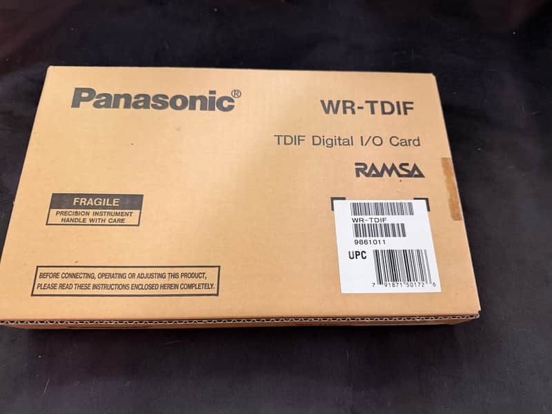 Panasonic WR-TDIF Digital I/O Card Ramsa DA7 Mixer Made in Japan NOS image 1