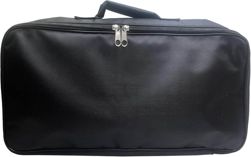 Portable Gig Bag Effect Pedalboard Carry Bag 18 x 9 x 3 Inch for Small Guitar Effects Pedal Board Black image 1