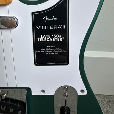 Fender Vintera III Late '50s Telecaster Maple Fingerboard Sherwood Green Metallic 2026 - Sherwood Green image 6