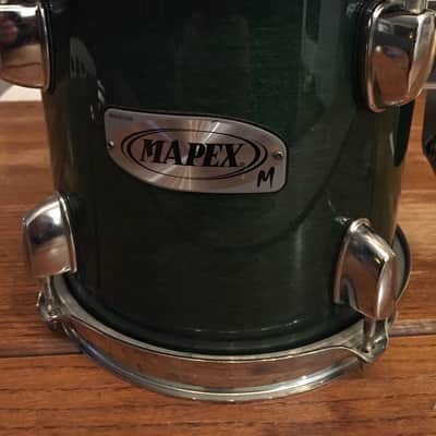 Mapex M Series 8 x 8 Inch Tom - Maple/Birch Shell in Green Lacquer - with Iso Mount image 4