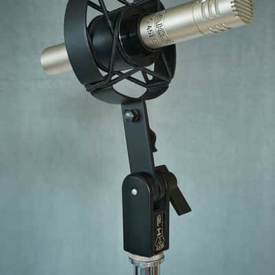 Vintage Pair AKG C-451e with new CK-1 capsule H-51 shock mount, H-15 swivel mount image 4