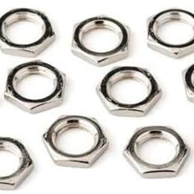 Genuine Fender Nickel-Plated Amplifier Jack Nuts, Hex 7/16-20 x 1/8, 12-Pieces image 2