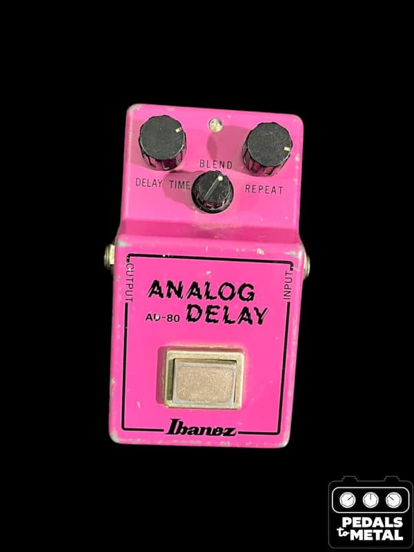 Ibanez AD-80 Analog Delay 1980 x16473 from p2m - Pink - X19338 image 1