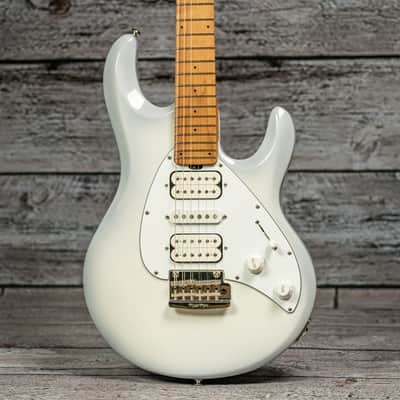 Ernie Ball Music Man Silhouette - Snowy Night, Roasted Maple Neck/Matching Headstock image 1