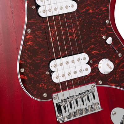 Cort G100 HH | G Series Double Cutaway Electric Guitar, Open Pore Black Cherry. New with Full Warranty! image 13