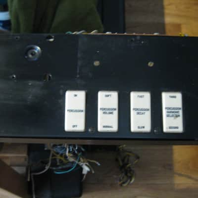 Hammond -3 series drawbar plate with Vibrato and percussion switches image 3