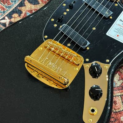 *NEW IN BOX* 2025 Fender Japan Limited Edition Traditional Collection, 60's Mustang Black Pearl Gold with Matching Headstock - MIJ JD25 image 5