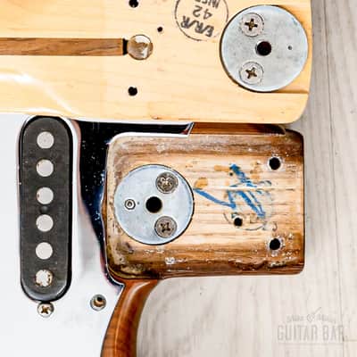 1980 Fender Stratocaster Hardtail Vintage Guitar Mocha, Schecter Dream Machine Mods w/ F500T Pickups, Case image 18