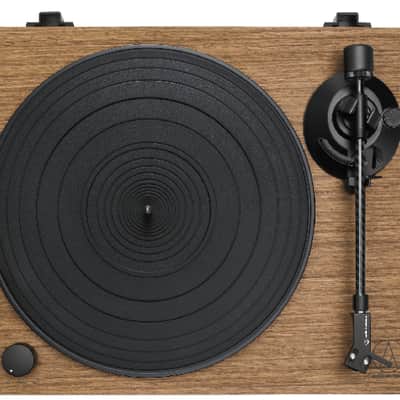 Audio-Technica AT-LPWN40WN Fully Manual Belt-Drive Walnut Turntable Turntable Package with Edifier RT1280DBs Bluetooth Speakers image 5
