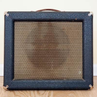 1960 Ampeg Guitaramp 518 Dolphin Special Vintage Tube Amp 1x12 Navy Random Flair image 2