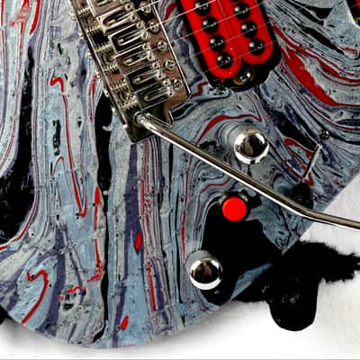 Custom Swirl Painted and Upgraded Ibanez Gio RG Electric Guitar image 11