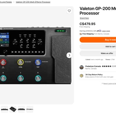 Valeton GP-200 Multi-Effects Processor image 6