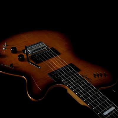 Godin LGXT Cognac Burst Flame AA 2024 - Burst image 11