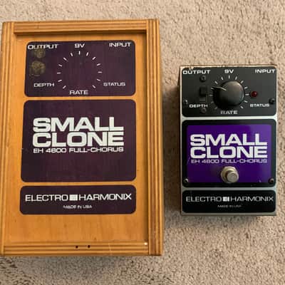 90s Electro Harmonix Small Clone Chorus (MN3007, Wooden Box) | Reverb