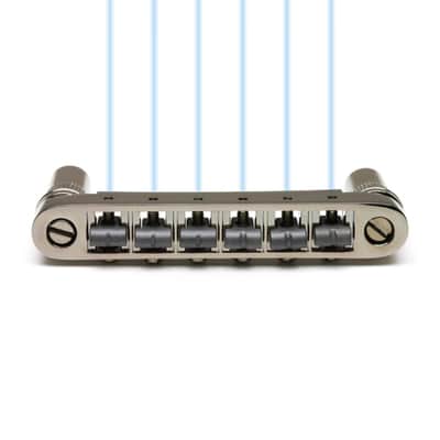 Graph Tech Ghost loaded Resomax NV 6mm Bridge - Black Nickel PN-8863-BN image 3