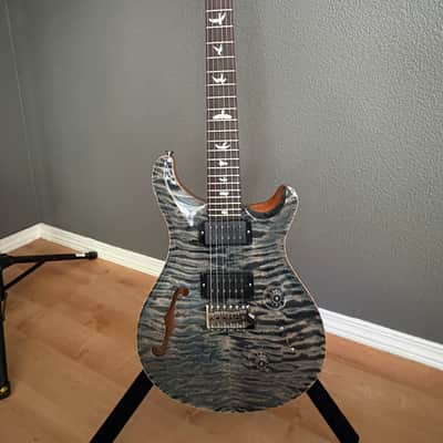 2020 PRS Semi-Hollow CU24 Wood Library 10 Top - Faded Whale Blue image 1