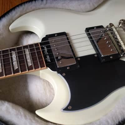 Gibson SG Standard-Lefty Left Hand w/ Historic Upgrades 61'-Ultra Rare MINT 2012-White image 5
