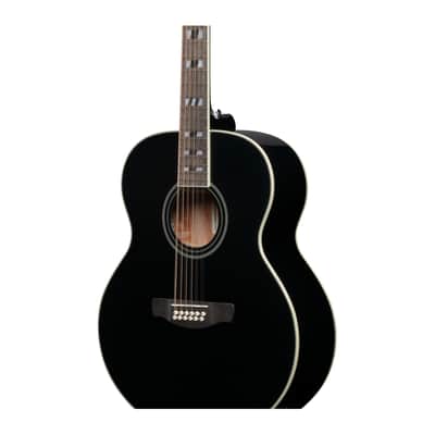 Ibanez AJ7012M1E Black High Gloss Acoustic Electric Guitar image 5