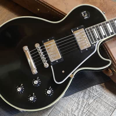 2009 Gibson Custom Shop 1968 Historic Reissue Les Paul Custom Electric Guitar Black Ebony + COA OHSC image 3