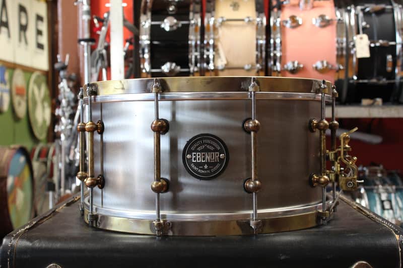 Ebenor Percussion 7x14 Heavy Feather Aluminum Snare Drum image 1