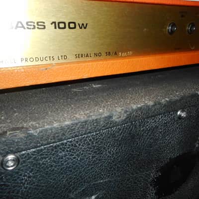 Marshall JMP 1992 Super Bass 2-Channel 100-Watt Guitar / Bass Amp Head 1972 image 4