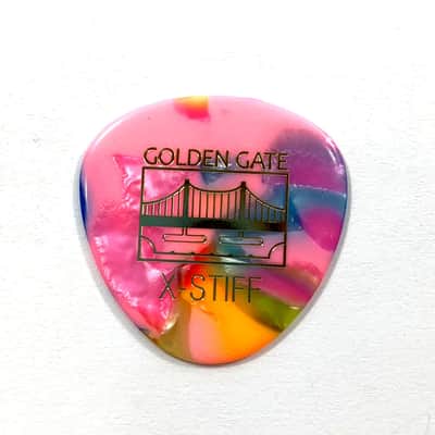 Golden Gate Guitar Picks Rounded Tri Confetti Clown Barf 1.5mm X-Heavy 12 pack image 2