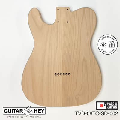 NEW Hosco JAPAN Unfinished Telecaster 62's Style Body, 2-piece - SANDED #002 image 2