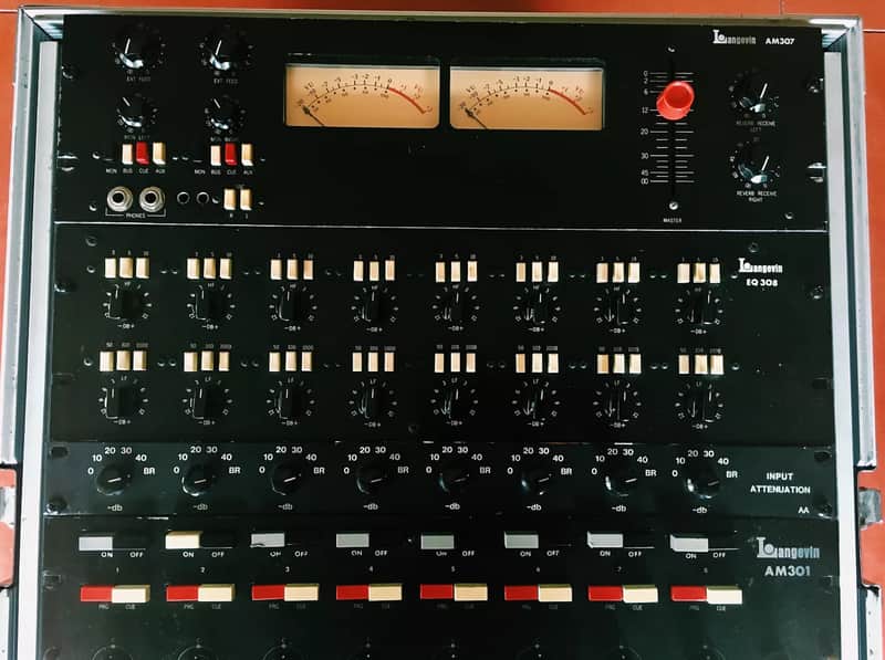 Vintage 1969 Langevin AM-3 8X2 Recording Console Sidecar