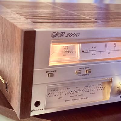 🎶✨ Marantz SR 2000 Vintage Stereo Receiver w/ Wood Case — Serviced, Ultrasonic-Cleaned image 4
