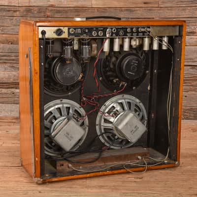 Fender Black Panel Super Reverb 2-Channel 40-Watt 4x10" Guitar Combo Stripped 1965 image 2