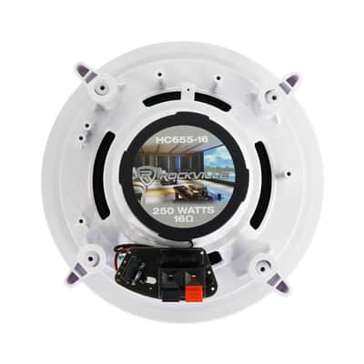 Pair Rockville HC655-16 6.5" 500 Watt In-Ceiling Home Theater Speakers 16 Ohm image 7