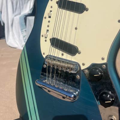 Vintage Fender Competition Blue Mustang with OHSC 1974 Kurt Cobain image 4