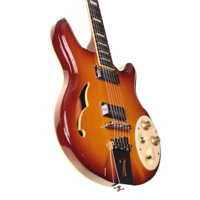Italia Rimini 6 Electric Guitar, Honey Sunburst image 5