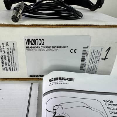 Shure WH20TQG Headworn Dynamic Microphone with 4 Pin Tini QG | Reverb