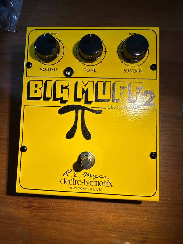 Electro-Harmonix / JHS Third Man Hardware Big Muff 2 Dual Op-Amp Fuzz 2026 - Yellow image 1