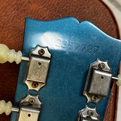 Gibson ES-335 Electric Guitar w Bigsby Pelham Blue w case image 12