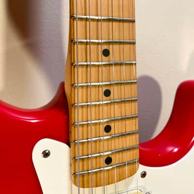 1992 Korean Squier Stratocaster Torino Red (MIK) image 7