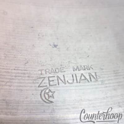 *Zenjian 14" Thin Hi-Hat Cymbal 40s UFIP 910g Vintage Italy B20 Leedy/Ludwig B20 image 2