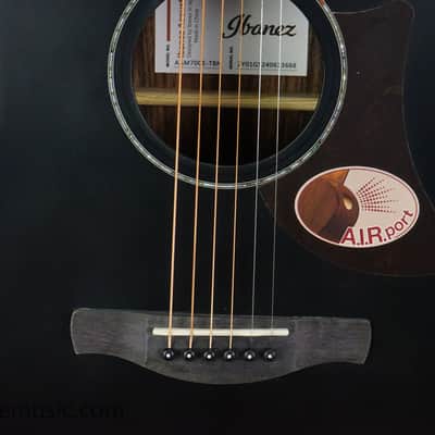 Ibanez AAM70CE-TBN Advanced Acoustic - Transparent Charcoal Burst Low Gloss / Natural Open Pore image 5
