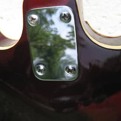 Conqueror EB-2 Bass Guitar, 1960's, Japan, Burgandy, Very Cool image 10