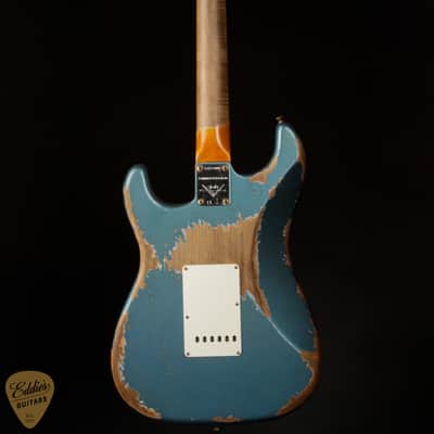 2024 - Fender Custom Shop Limited Edition Red Hot Stratocaster Super Heavy Relic - Super Faded Aged Lake Placid Blue image 5