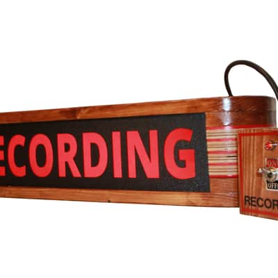 Studio Recording Sign On Air Sign Light Studio Warning Light Wood RCA Style - Brand New image 7