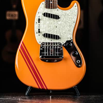 2007 Fender MG-73 CO Competition Mustang Reissue competition capri orange image 1
