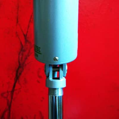 Vintage 1960's Altec 660B dynamic microphone "Salt Shaker" w period stand & cable Hi Z PROP 633A image 5