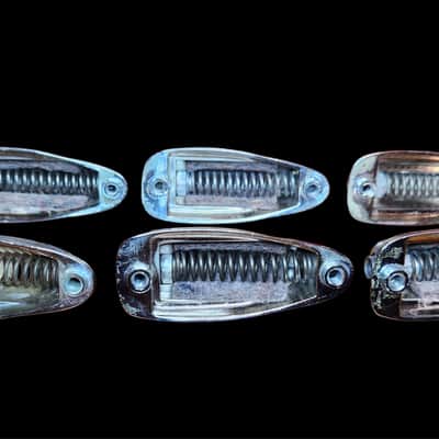 (6) Vintage Slingerland 60's/70's Chrome Bass Drum Lugs & Screws Buddy Rich Era **FREE SHIPPING** image 5