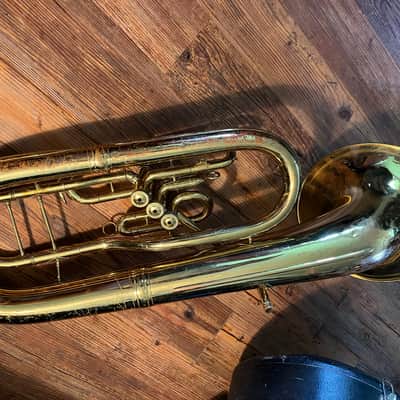 King 3/4 Tuba w/ Recording Bell - rare 1145W 1978 - Yellow Brass image 9