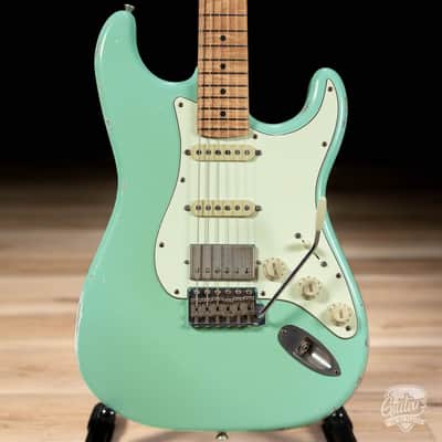 Xotic XSC-2 Swamp Ash HSS S-Style w/ Roasted Flame Maple Neck – Surf Green image 2