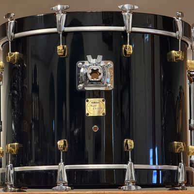 1990's Yamaha Maple Custom 10/12/13/16/22 Black Lacquer Drum Kit image 9