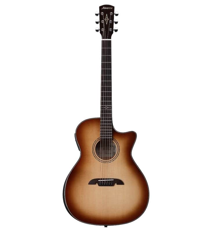 Alvarez Artist Elite Grand Auditorium Shadowburst Acoustic Electric with Slim Bevel Edge Armrest Cutaway EQ and Tuner image 1